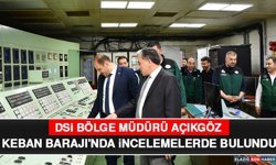 DSİ Bölge Müdürü Açıkgöz Keban Barajı'nda İncelemelerde Bulundu