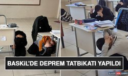 Baskil'de Deprem Tatbikatı Yapıldı