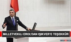 Milletvekili Erol’dan Işıkver’e Teşekkür