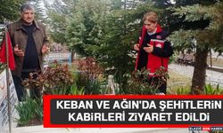Keban ve Ağın'da Şehitlerin Kabirleri Ziyaret Edildi