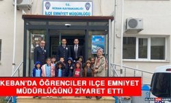 Keban'da Öğrenciler İlçe Emniyet Müdürlüğünü Ziyaret Etti