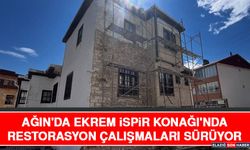 Ağın'da Ekrem İspir Konağı'nda Restorasyon Çalışmaları Sürüyor