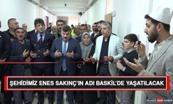 Şehidimiz Enes Sakınç’ın Adı Baskil’de Yaşatılacak