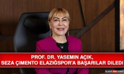 Prof. Dr. Yasemin Açık, Seza Çimento Elazığspor’a Başarılar Diledi