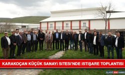 Karakoçan Küçük Sanayi Sitesi’nde İstişare Toplantısı