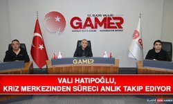 Vali Hatipoğlu, Kriz Merkezinden Süreci Anlık Takip Ediyor