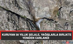 Kuruyan 30 Yıllık Şelale, Yağışlarla Birlikte Yeniden Canlandı