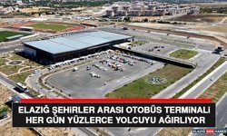 Elazığ Şehirler Arası Otobüs Terminali Her Gün Yüzlerce Yolcuyu Ağırlıyor