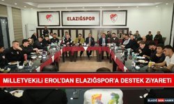 Milletvekili Erol’dan Elazığspor’a Destek Ziyareti