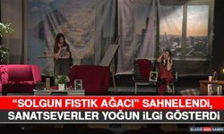 “Solgun Fıstık Ağacı” Sahnelendi, Sanatseverler Yoğun İlgi Gösterdi
