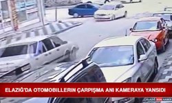 Elazığ'da Otomobillerin Çarpışma Anı Kameraya Yansıdı