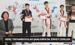 Genç Tekvandocular Şanlıurfa’da Zirveyi Zorladı