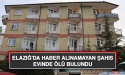 Elazığ'da Haber Alınamayan Şahıs Evinde Ölü Bulundu