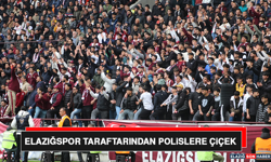 Elazığspor Taraftarından Polislere Çiçek