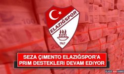 Seza Çimento Elazığspor’a Prim Destekleri Devam Ediyor