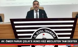 Av. Ömer Faruk Çelik’e İkinci Kez Meclisten Tam Destek