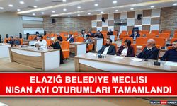 Elazığ Belediye Meclisi Nisan Ayı Oturumları Tamamlandı