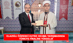 Elazığlı Öğrenci Hutbe Okuma Yarışmasında Türkiye Finaline Yükseldi