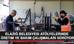 Elazığ Belediyesi Atölyelerinde Üretim ve Bakım Çalışmaları Sürüyor