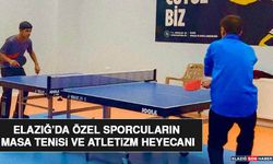 Elazığ’da Özel Sporcuların Masa Tenisi ve Atletizm Heyecanı