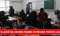 Elazığ’da Okuma-Yazma Kursuna Yoğun İlgi