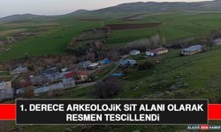 1. Derece Arkeolojik Sit Alanı Olarak Resmen Tescillendi