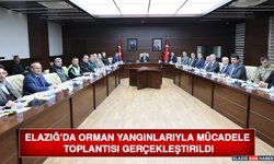 Elazığ’da Orman Yangınlarıyla Mücadele Toplantısı Gerçekleştirildi