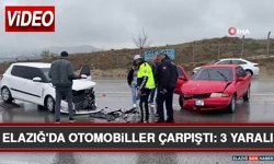 Elazığ'da Otomobiller Çarpıştı: 3 Yaralı