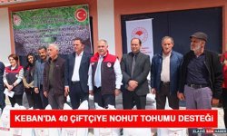 Keban'da 40 Çiftçiye Nohut Tohumu Desteği