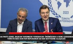 AK Parti Genel Başkan Yardımcısı Yerebakan: Önümüzdeki 6 Sene İçerisinde Türkiye'deki Doktor Nüfusunun 350 Bin Seviyesin
