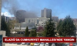 Elazığ’da Cumhuriyet Mahallesi’nde Yangın