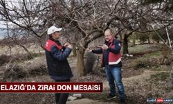 Elazığ’da Zirai Don Mesaisi