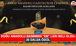 Doğu Anadolu Basınının "En" leri Beli Oldu: 25 Dalda Ödül