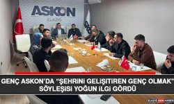 Genç ASKON’da “Şehrini Geliştiren Genç Olmak” Söyleşisi Yoğun İlgi Gördü