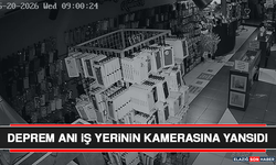 Deprem Anı İş Yerinin Kamerasına Yansıdı