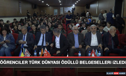 Öğrenciler Türk Dünyası Ödüllü Belgeselleri İzledi