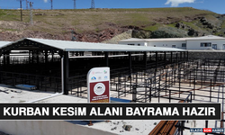 Kurban Kesim Alanı Bayrama Hazır