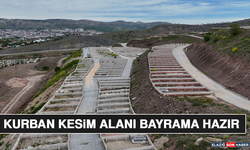 Kurban Kesim Alanı Bayrama Hazır