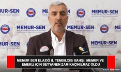 Memur Sen Elazığ İl Temsilcisi Bahşi: Memur ve Emekli İçin Seyyanen Zam Kaçınılmaz Oldu