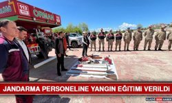 Jandarma Personeline Yangın Eğitimi Verildi