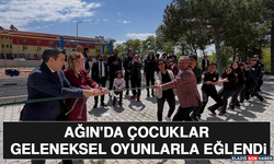 Ağın'da Çocuklar Geleneksel Oyunlarla Eğlendi