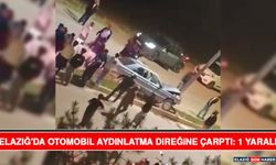 Elazığ'da Otomobil Aydınlatma Direğine Çarptı: 1 Yaralı