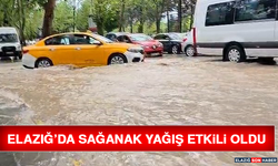 Elazığ’da Sağanak Yağış Etkili Oldu