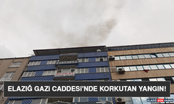Elazığ Gazi Caddesi'nde Korkutan Yangın!