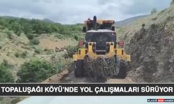 Topaluşağı Köyü’nde Yol Çalışmaları Sürüyor