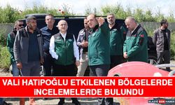 Vali Hatipoğlu Etkilenen Bölgelerde İncelemelerde Bulundu