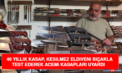 40 Yıllık Kasap, Kesilmez Eldiveni Bıçakla Test Ederek Acemi Kasapları Uyardı