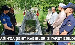 Ağın'da Şehit Kabirleri Ziyaret Edildi