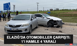 Elazığ'da Otomobiller Çarpıştı: 1'i Hamile 4 Yaralı