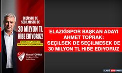 Elazığspor Başkan Adayı Toprak: Seçilsek de Seçilmesek de 30 Milyon TL Hibe Ediyoruz